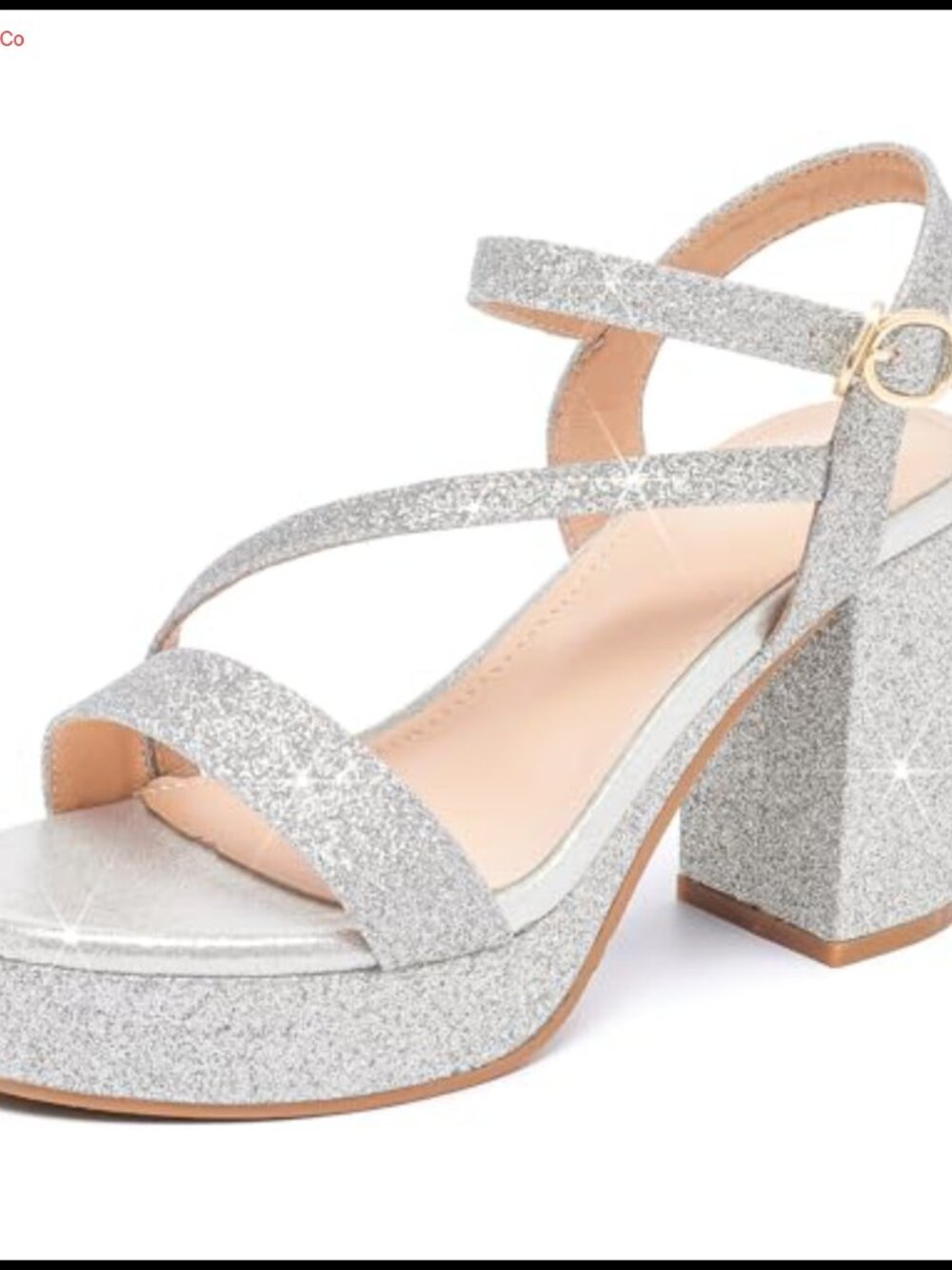 Platform Heeled Sandals Ankle Strap Chunky High Heels Dress Party